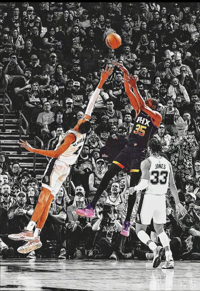 文班亚马右侧转身后仰倒地投篮命中 文班亚马右侧转身后仰倒地投篮命中